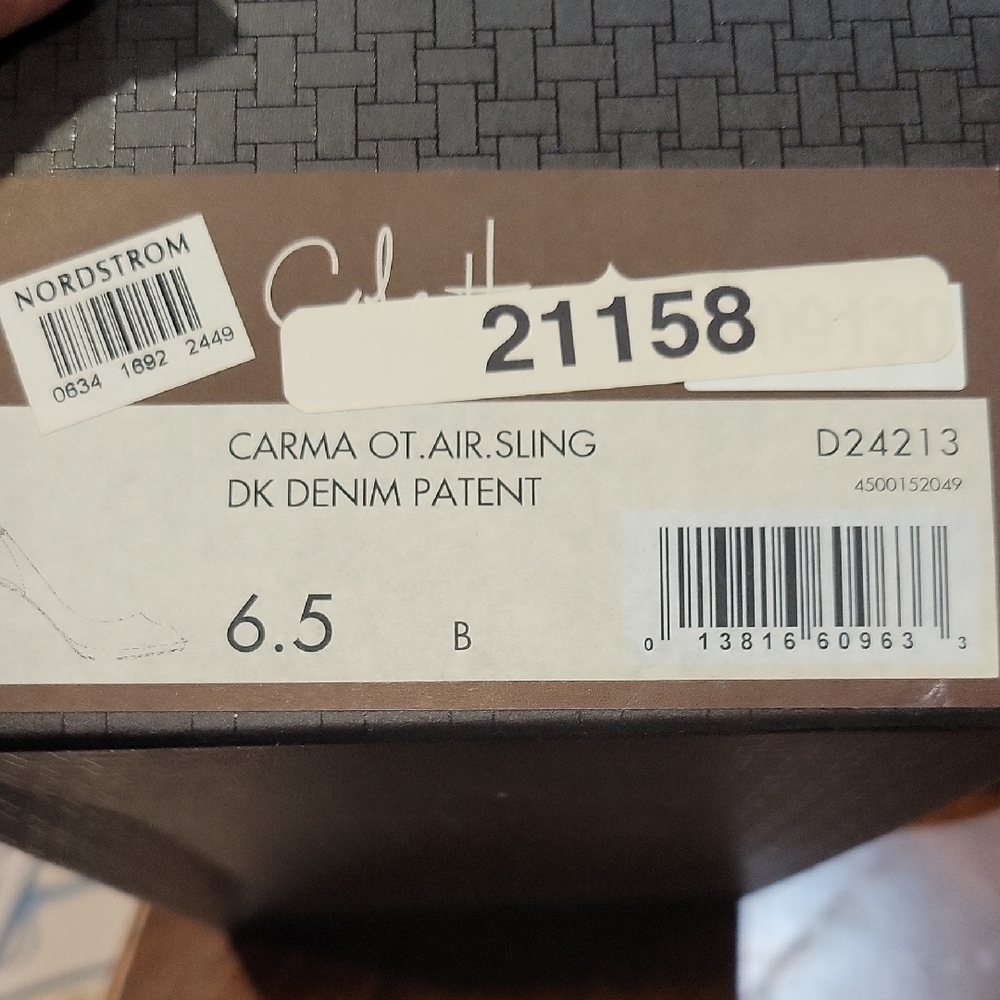Cole Haan Women's Patent Peep Toe Heels - Dark Gray - Picture 7 of 8